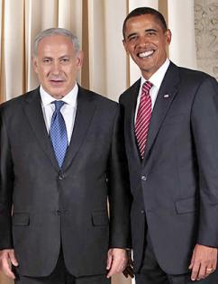 Barack Obama with Israeli Prime Minister Benjamin Netanyahu (Lawrence Jackson)