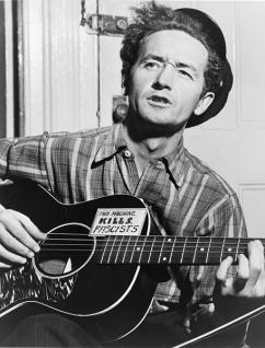 Woody Guthrie, photographed in 1943 (Al Aumuller)