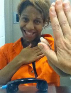 CeCe McDonald; photo taken on April 30, 2012 (Leslie Feinberg)