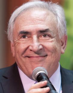 Dominique Strauss-Kahn speaking at an IMF event in April (Cliff Owen)