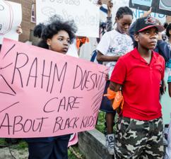 Students protest Emanuel's plan to close dozens of Chicago elementary schools (Sarah-ji)
