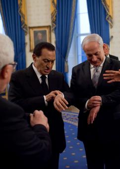 Egyptian President Hosni Mubarak and Israeli Prime Minister Benjamin Netanyahu (Pete Souza | White House)