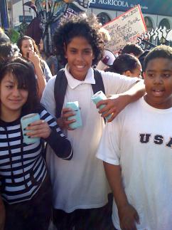 Three students from San Francisco schools joined a march of thousands through the Mission (David Russitano | SW)