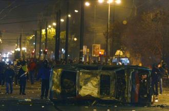 Demonstrators angry at police repression of their protests built barricades throughout the center of Athens (Indymedia)