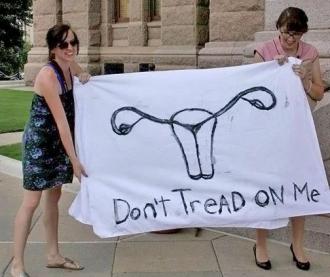 Abortion rights supporters demonstrate outside the Texas state Capitol building (NARAL Pro-choice Texas)