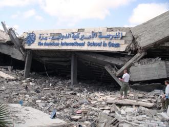 Israel bombed the American School in Gaza during its Operation Cast Lead in late 2008 and early 2009 (Laura Durkay | SW)