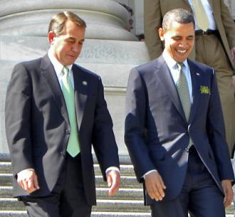 John Boehner and Barack Obama (Rachel Whitt)