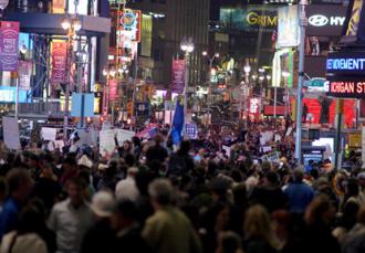 Occupied Times Square full to the brim with protesters (Phil Stearns)
