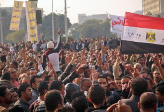 Protesters fill Tahrir Square in a renewed wave of mass protest (Mosa'ab Elshami)