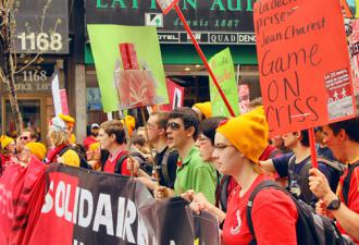Students across Québec took part in a March 22 day of action that united strikers around the province (Tina Mailhot-Roberge)
