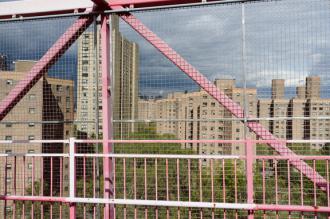 Public housing in lower Manhattan during the power outage following Sandy (Jonathan Percy)