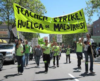 Teachers in the Oakland Educators Association on strike (Alessandro Tinonga | SW)