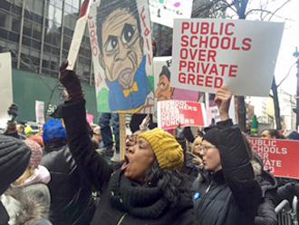 New York teachers rally to protect public schools (Marilena Marchetti | SW)