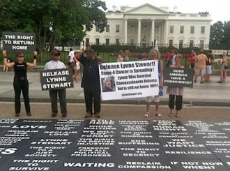 Protesters outside the White House to call for compassionate release for Lynne Stewart