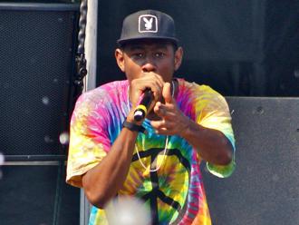 Odd Future's Tyler the Creator at the Pitchfork Music Festival (Joshua Mellin)