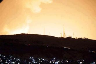 Israeli air strikes hit their targets near Damascus