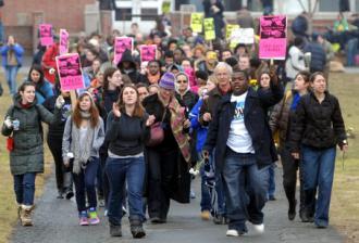 Marching for justice for Jason (SW)
