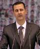 Bashar al-Assad delivers his speech at the Damascus opera house