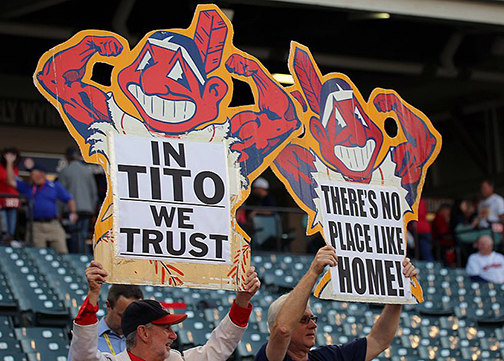 Chief Wahoo has been sidelined. Redskins, you're up.