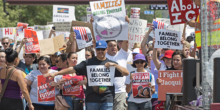 The pro-immigrant majority in the streets
