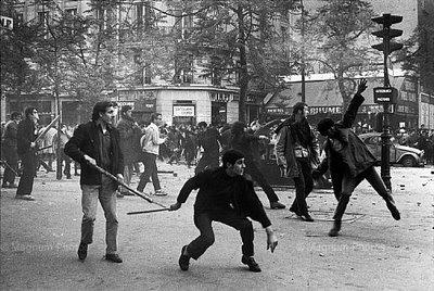 Confrontations between student demonstrators and the CRS, the hated French riot police, shocked the whole of French society
