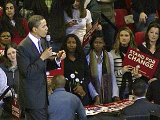 Barack Obama speaks at the University of Maryland