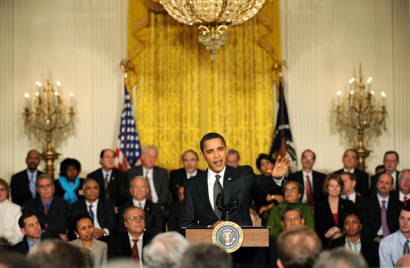 Barack Obama addresses the White House summit on health care