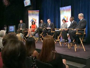 A panel discussion during NBC's Education Nation summit