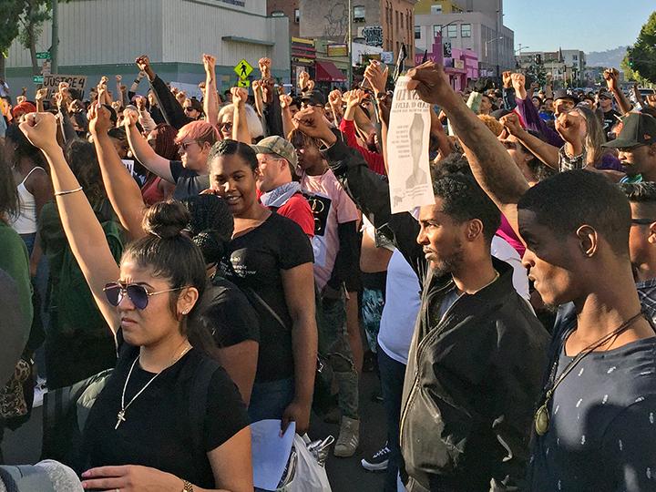 Protesters demand justice for Nia Wilson in Oakland, California