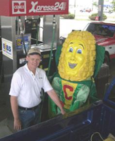 Meet Captain Cornelius, the ethanol industry's mascot.