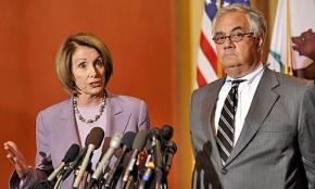 House Speaker Nancy Pelosi and Rep. Barney Frank discuss the bailout plan