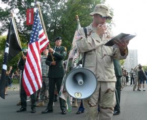 IVAW members march on the streets of St. Paul, Minn., outside the 2008 Republican National Convention