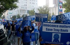 As many as 1,000 people gathered in early September for a march calling for justice for Troy