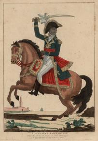 Toussaint L'Ouverture pictured in an engraving made in post-revolutionary France