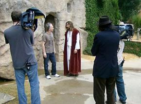 Bill Maher during the filming of Religulous
