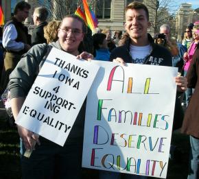 Celebrating equal marriage rights in Iowa