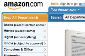 An honest version of Amazon's home page