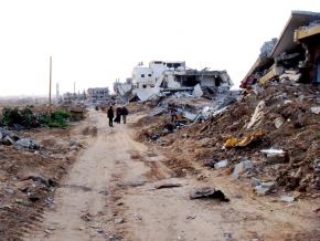 Much of Gaza remains destroyed following the December-January Israeli assault