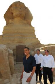 President Obama visited well-known tourist spots during his trip to Egypt
