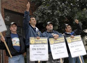 Strikers at SK Hand Tools on the picket line over health care