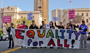 Protesting for full equality for all