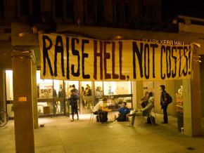 Student occupied Kerr Hall at the University of California Santa Cruz