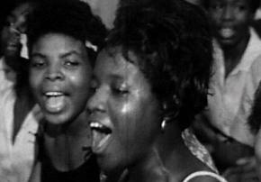 Civil rights activists in Albany, Ga., singing a protest song