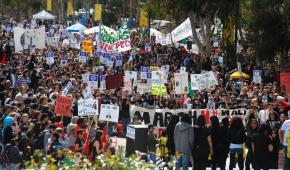 Students and workers rallied against education cuts in San Diego on the March 4 day of action