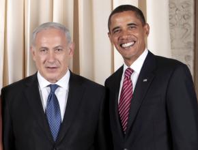 Israeli Prime Minister Benjamin Netanyahu with President Obama