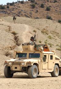 U.S. soldiers patrol Khowst Province in Afghanistan
