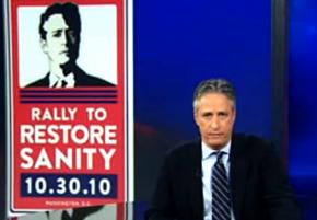 Jon Stewart talks about the Rally to Restore Sanity and/or Fear