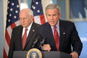 George W. Bush with Vice President Dick Cheney