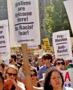 New Yorkers march against the bigots who protested an Islamic community center