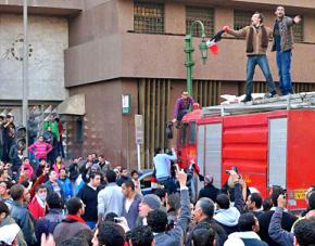Crowds of demonstrators jammed the streets of Cairo